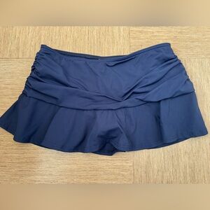 Lands' End Navy Swim Skirt